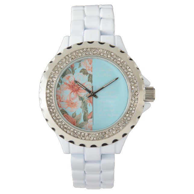 Valentines Day, I Love You So Much, Love Poem Watc Armbandsur (Framsida)