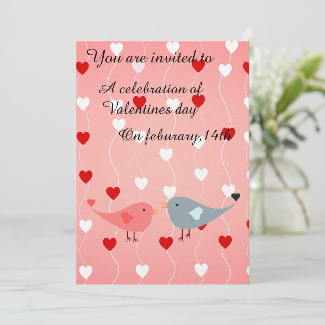 valentines day inbjudningar (Stående Fram)