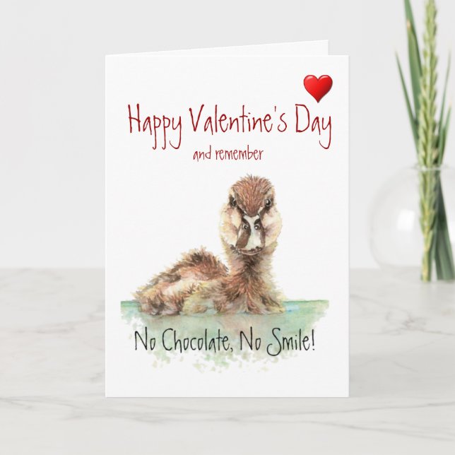 Valentines day ingen choklad, ingen sjömil, Arg An Helgkort (Framsida)