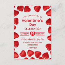 Valentine's Day Invitation Card Inbjudningar