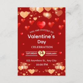 Valentine's Day Invitation Card Inbjudningar