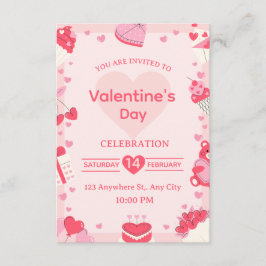 Valentine's Day Invitation Card Inbjudningar