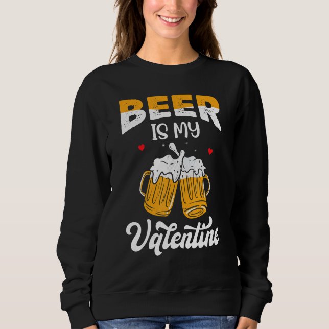 Valentine's Day Joke Pun - Beer Is My Valentine_1 T Shirt (Framsida)