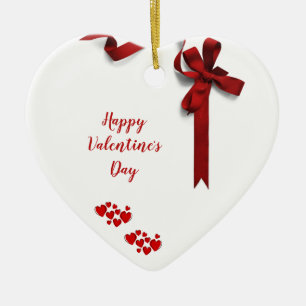 Valentine's day julgransprydnad keramik