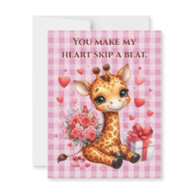 Valentines day Kärlek Bukett med rosor Giraffe