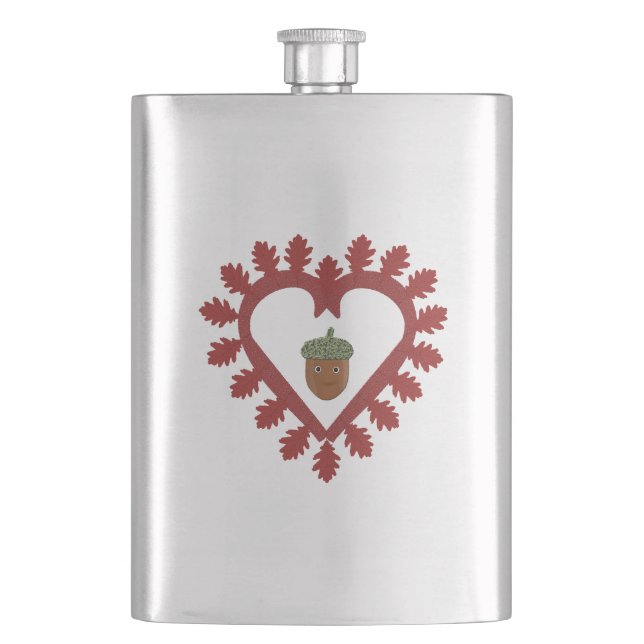 Valentines day Kärlek Heart Acorn Fickplunta (Framsidan)