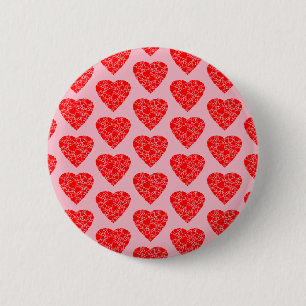 Valentines day Kärlek Heart Button Badge Knapp