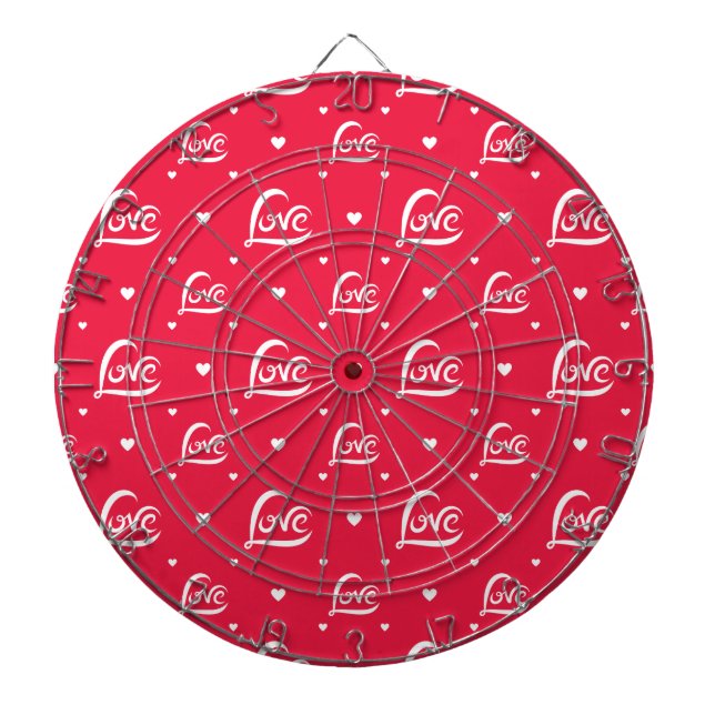 Valentines day Kärlek Heart Darttavla (Framsidan)