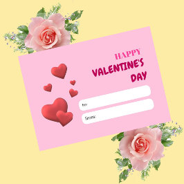 Valentines day Kärlek-kort Anteckningskort