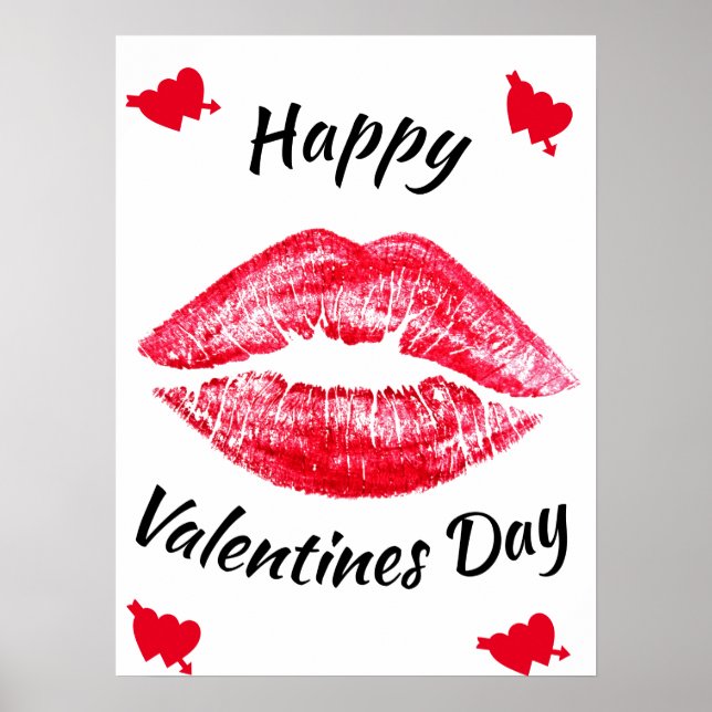 VALENTINES DAY KISS poster (Framsidan)