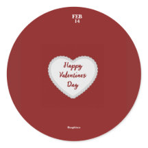 Valentines day-klistermärke - sofiaco