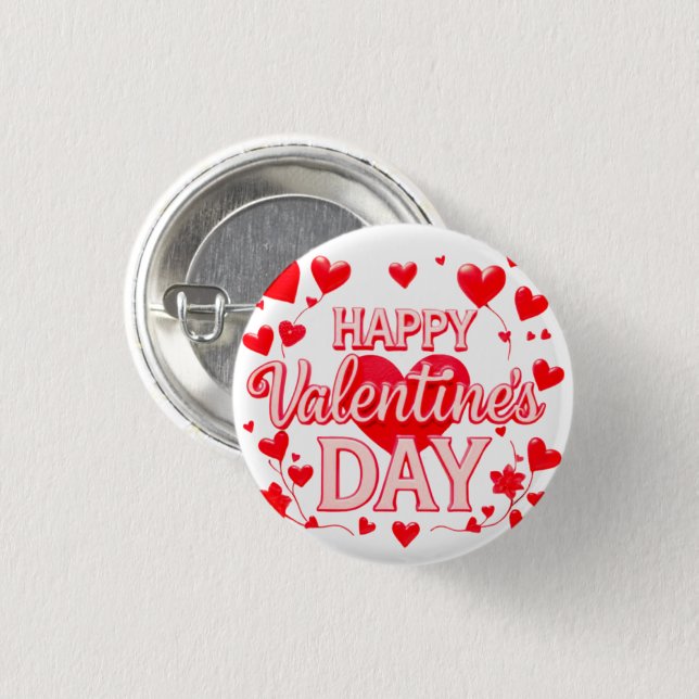 VALENTINES DAY KNAPP (Framsida & baksida)