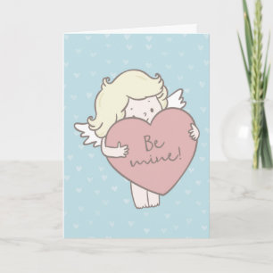 Valentines day-kort, 'be mine' cupid helgkort