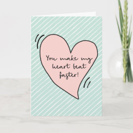 Valentines day kort, du får mitt hjärta att slå sn helgkort