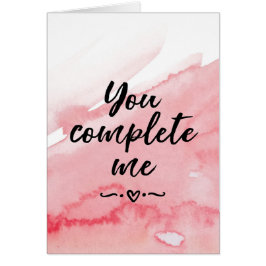 Valentines day kort, du fyller i mig hälsningskort