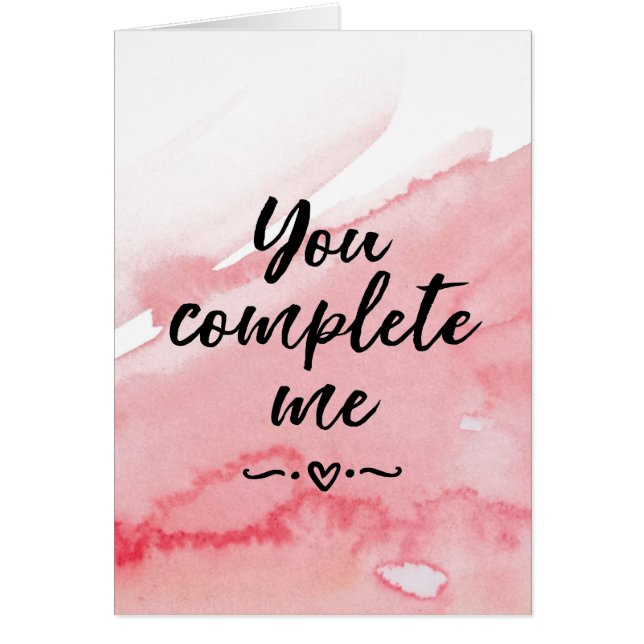 Valentines day kort, du fyller i mig hälsningskort (Framsidan)