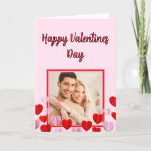 Valentines day-kort för anpassningsbar tack kort