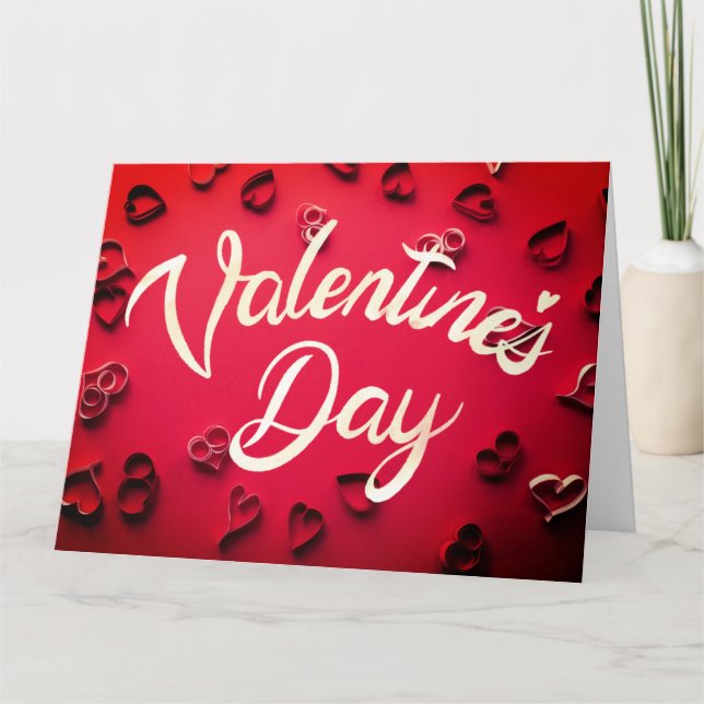 Valentines day-kort för elegant kort (Framsida)