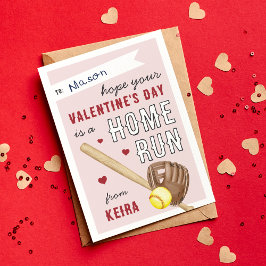 Valentines day-kort för hemmet Springa Softball Cl Inbjudningar
