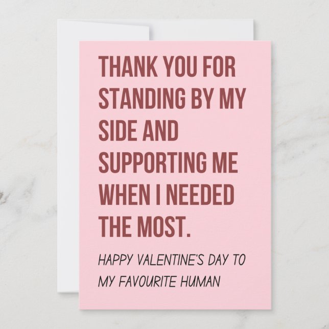 Valentines day-kort för honom och henne julkort (Framsida)