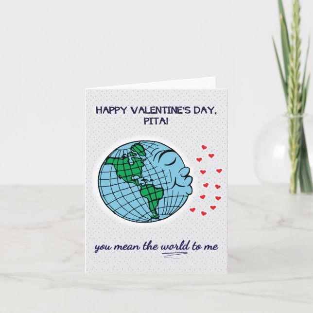 Valentines day-kort för Pita (Pappa i Hindi) Kort (Framsida)