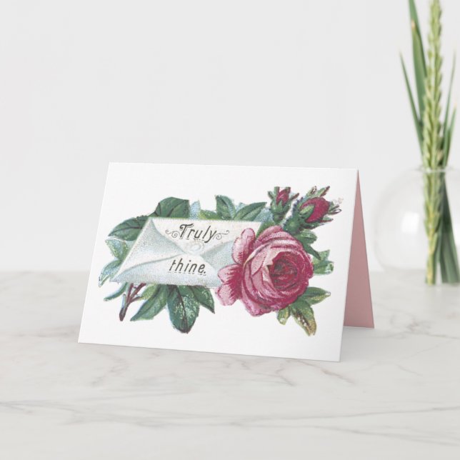 Valentines day-kort för traditionell helgkort (Framsida)