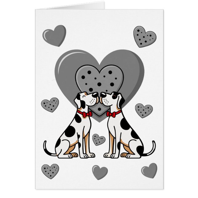 valentines day kort Great Dane (Framsidan)