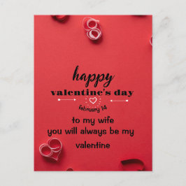 Valentines day-kort helg vykort