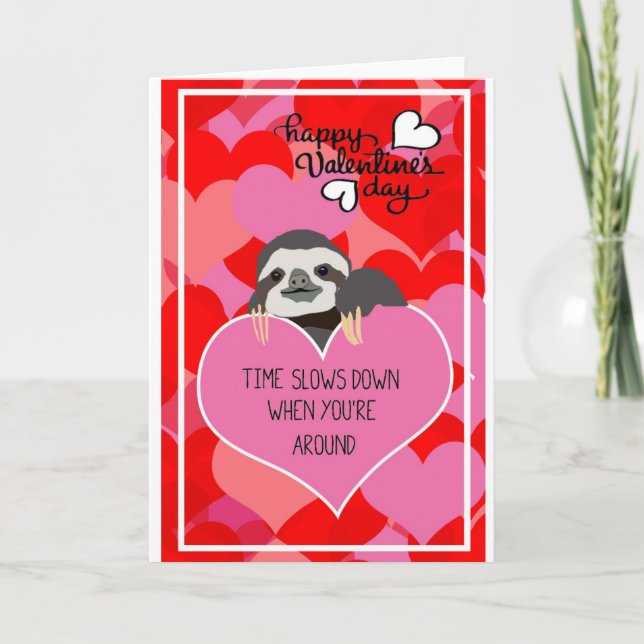 Valentines day-kort helgkort (Framsida)