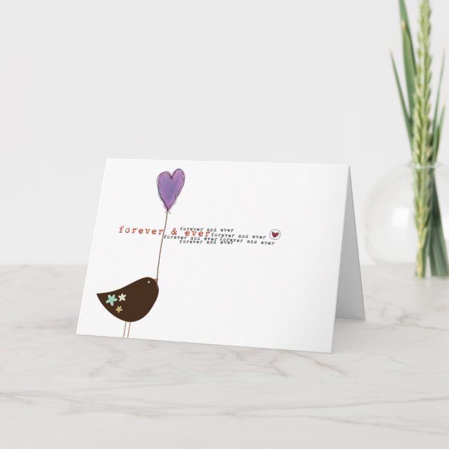 Valentines day-kort helgkort (Framsida)