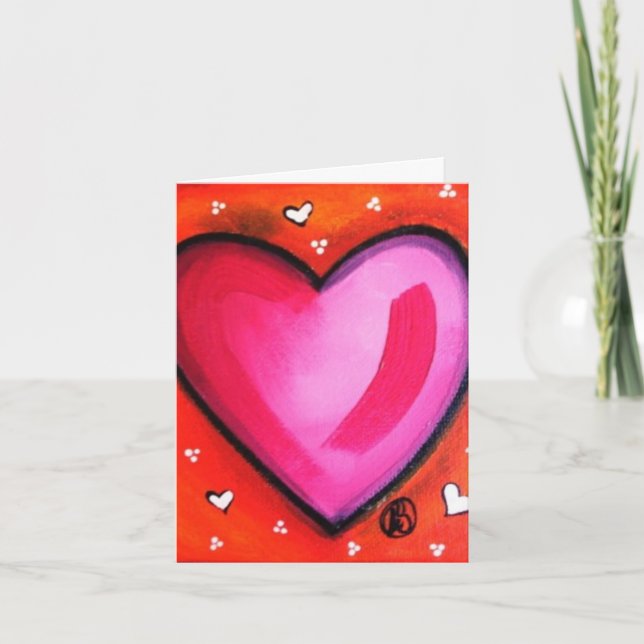 Valentines day-kort helgkort (Framsida)