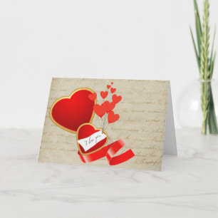 Valentines day-kort helgkort