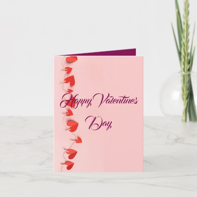 Valentines day-kort helgkort (Framsida)
