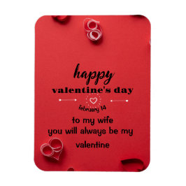 Valentines day-kort magnet