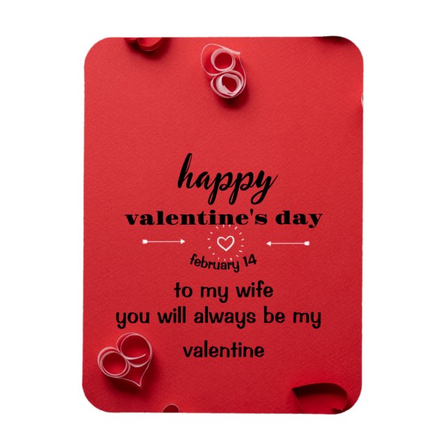 Valentines day-kort magnet (Vertikal)