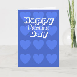 Valentines day kort med blått hjärta av Jo Bilder