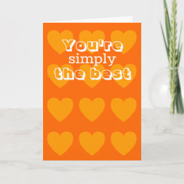 Valentines day-kort med gult-hjärtan från Jo Bilde Kort