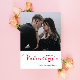 Valentines day-kort med skript för Valentineser Inbjudningar