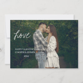 Valentines day-kort - täckt med Kärlek, vitt Inbjudningar