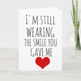 valentines day-kortet jag fortfarande har leendet helgkort