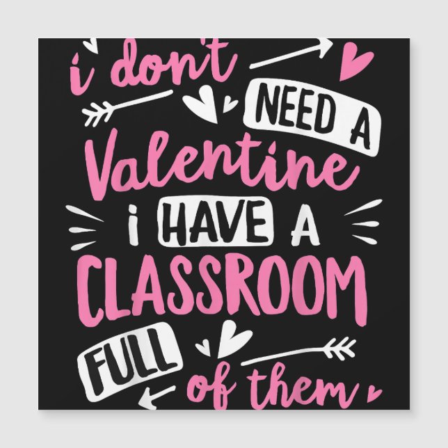Valentines day Lärare Funny Classroom School Vale (Framsida)