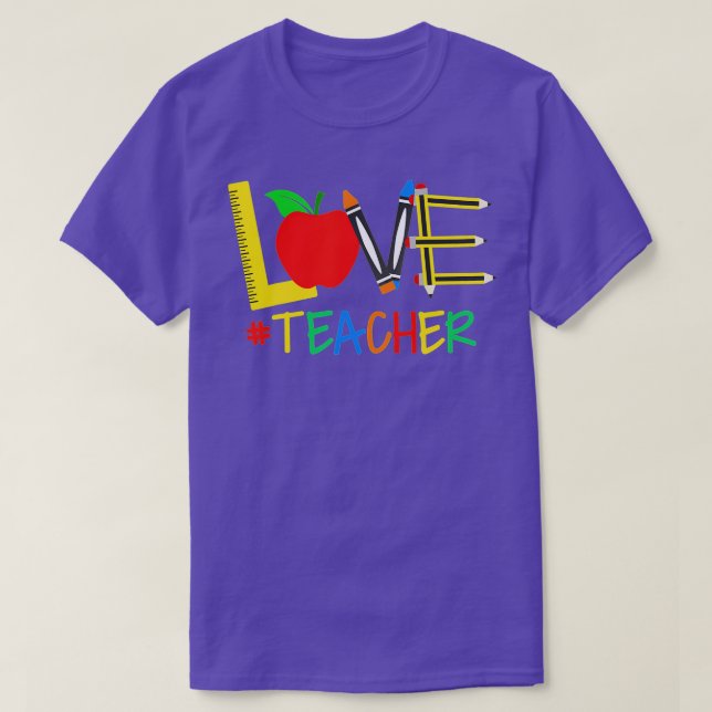 Valentines day Lärare - Kärlek Daycare Lacher T Shirt (Design framsida)