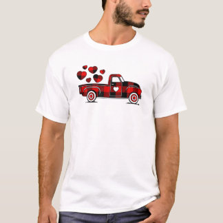 Valentines day Lastbil Red Buffalo Play Heart Kärl T Shirt