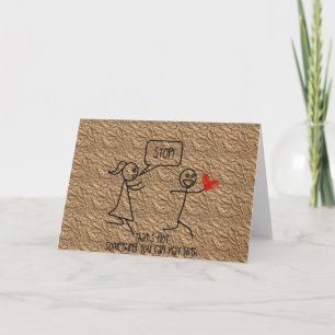 Valentines day leker inte med mitt hjärta helgkort