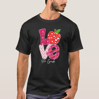 Valentines Day Love 5th Grade Squad Teacher Kids O T Shirt