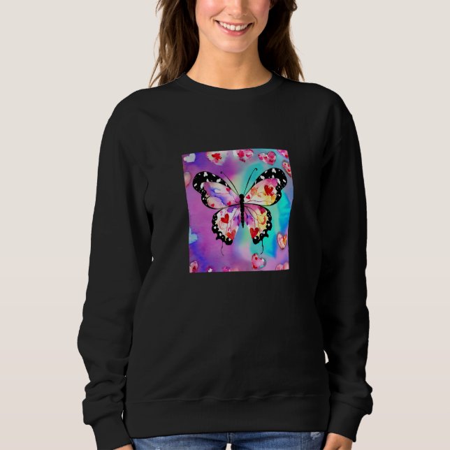 Valentine's Day Love Heart Butterfly Girlfriend Fi T Shirt (Framsida)