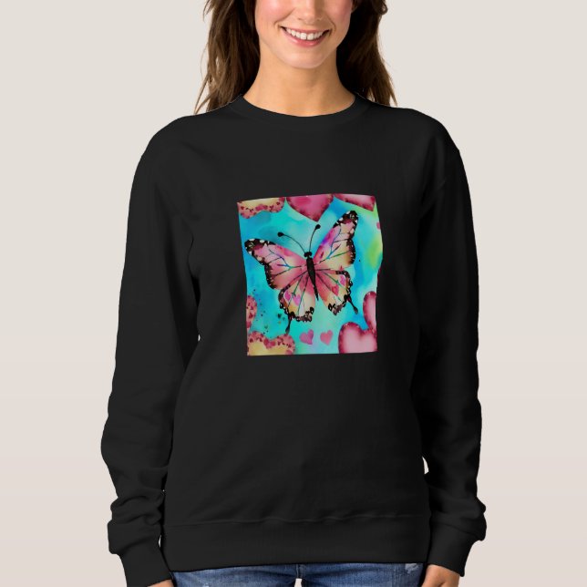 Valentine's Day Love Heart Butterfly Girlfriend Fi T Shirt (Framsida)