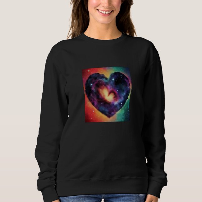 Valentine's Day Love Heart Galaxy Girlfriend Fianc T Shirt (Framsida)
