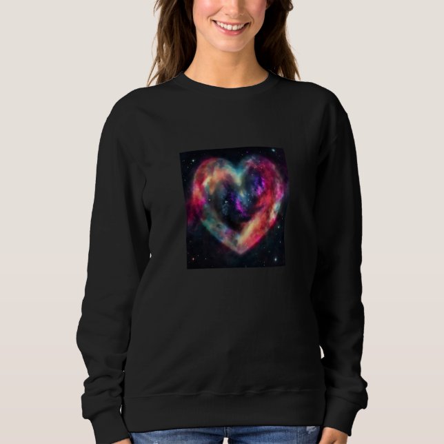 Valentine's Day Love Heart Galaxy Girlfriend Fianc T Shirt (Framsida)