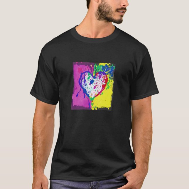 Valentine's Day Love Heart Girlfriend Fiancée Wife T Shirt (Framsida)